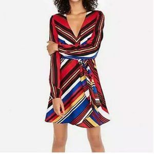 Express multicolored striped dress